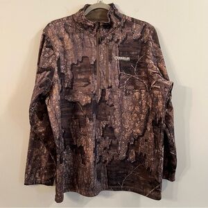 Unisex Magellan camouflage quarter zip pullover sweater size large L